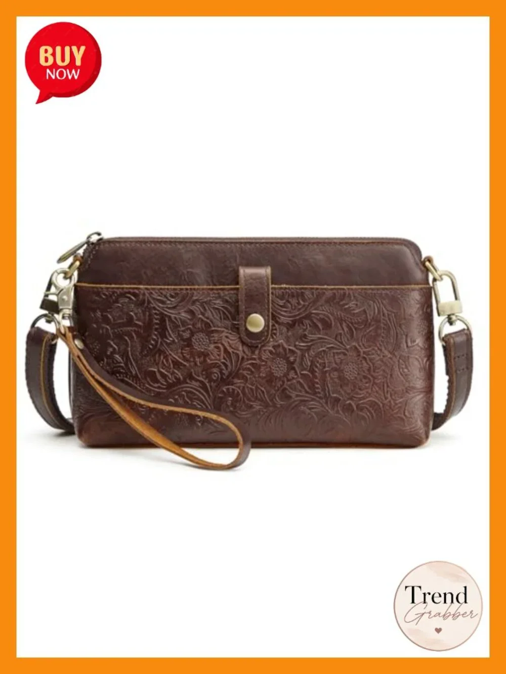 Small RFID Blocking Crossbody Wallet with 2 Straps
